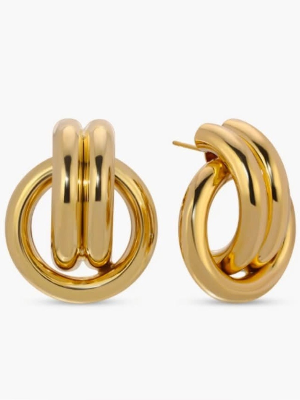 NWOB EYE CANDY LOS ANGELES Viola Doorknocker Stud Earrings MRSP $52
